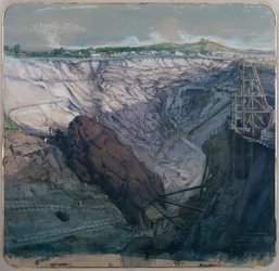 La Calamine, La Vieille Montagne, Opencast mijnbouw, Massif de Dolomie, 1857